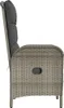 vidaXL Gartenstühle 2 Stk. Poly Rattan Grau Produktbild-Vorschau 5