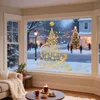 Goldener Weihnachtsbaum Fensterbilder XXL, Fensterbild Produktbild-Vorschau 5