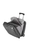 A gray rolling suitcase with a laptop compartment open and a laptop inside. Produktbild-Vorschau