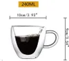 240 ml doppelwandige Glas Thermo - Herztasse mit Produktbild-Vorschau 3