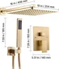 A diagram showing the dimensions of a shower system. Podgląd zdjęcia produktu