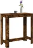 vidaXL Barový stůl kouřový dub 102x50x103,5 cm materiál na Náhled obrázku produktu 2