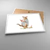 Gerahmtes Poster - Weißer Rahmen - Känguru Mama Kind - Produktbild-Vorschau 3