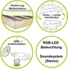 Multimedia-Ecksofa Couch mit RGB-LED Bluetooth Soundsystem Produktbild-Vorschau 6