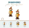 Dekofigur Maiskind mit Kürbis – Herbstdeko aus Keramik 21 Produktbild-Vorschau 3