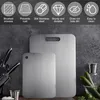 2 Stück Schneidebrett Edelstahl, Titan Chopping Board, Auch Produktbild-Vorschau 9