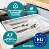 KONZEPT Besteckkasten für Schubladen 31x23x4,5cm Grau - Produktbild-Vorschau 3