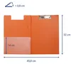 MAUL Schreibmappe A4 Hochformat Karton Folie orange Produktbild-Vorschau 2