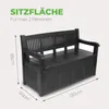 Banc coffre Salzburg 130x60x H85 cm ( noir ) Voir les images du produit 3
