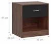 Relaxdays, set di 2 comodini, con cassetto e ripiano Anteprima dell’immagine prodotto 4