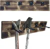 Skihalterung N1 Wand Skihalter Holz Hakenleiste für 4 Paare Produktbild-Vorschau 1