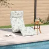 vidaXL Sonnenliege Klappbar Blattmuster 175x54x8,5 cm Produktbild-Vorschau 3