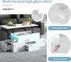MODFU Table Basse Blanche - Relevable avec Tiroirs et Voir les images du produit 7