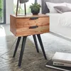 Brüxxi Noční stolek Amod, 65 cm, masiv akát Náhled obrázku produktu 2