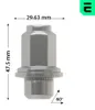 Nakrętka koła OPTIMAL z płaskim kołnierzem M12x1,5 SW21 do Podgląd zdjęcia produktu 3