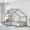 Dětská postel Sweiko borovice Postel 90x200cm s komínem a Náhled obrázku produktu 2