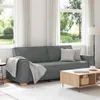 vidaXL Canapé 3 places gris foncé 180 cm Tissu Voir les images du produit 2