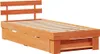 vidaXL Bettrahmen Wachsbraun 100 x 200 cm Massives Produktbild-Vorschau 5