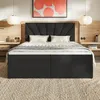 MOTIVENA Aspen Boxspringbett 180x200 Schwarz Samt (Jasmine Produktbild-Vorschau 2