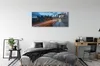 Glasbilder 125x50 Wandkunst Wolkenkratzer Brücke Fluss Produktbild-Vorschau 3
