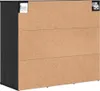 vidaXL Scarpiera con ripiano in rovere nero 77,5 x 30 x 67 Anteprima dell’immagine prodotto 7