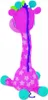 A stuffed toy giraffe is shown from the back, sitting on a white background. Podgląd zdjęcia produktu