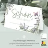 50 Tischkarten 'Schön, dass du da bist', Floral Butterfly Produktbild-Vorschau 5