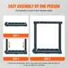 An instructional graphic showing the three steps to assemble a garden tool organizer. Náhľad obrázku produktu