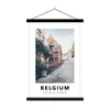 MuchoWow® Textilposter Belgien - Terrasse - Rot 40x60 cm Produktbild-Vorschau 1
