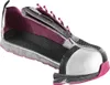 A cutaway view of a women's safety shoe, showing its internal construction. Voir les images du produit