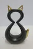 Gilde Figur, Katze, "Catty", Keramik, goldfarben, schwarz, Produktbild-Vorschau 6