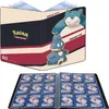 A Pokémon trading card binder album with Snorlax and Munchlax illustrations on the cover, shown open with pages of cards visible. Podgląd zdjęcia produktu