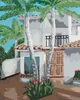 Zuty - Malen nach Zahlen - PALMEN AM SOMMERHAUS, 40x50 cm, Produktbild-Vorschau 1