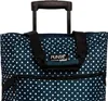 Close-up of the top part of a polka-dot patterned rolling shopping bag. Náhľad obrázku produktu