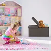 Relaxdays Sitzbank, mit Stauraum, faltbar, gepolstert, Produktbild-Vorschau 3