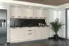 ULWEHOME Küchenzeile 260 cm Beige, Küchenmöbel-Set Kaschmir Produktbild-Vorschau 4