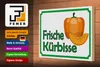 Holzschild Hinweis 30x20cm frische Kürbisse Hofladen Produktbild-Vorschau 4
