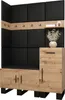 Garderobe ARTIN Set 10 mit gepolsterten Paneelen Industrial Produktbild-Vorschau 1