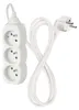 Prodlužovací kabel 1,5 m / 3 zásuvky / bílý / PVC / 1 mm2 Anteprima dell’immagine prodotto