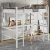 Łóżko piętrowe Flieks 90x200cm z biurkiem i półką, łóżko na Podgląd zdjęcia produktu 1