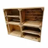 A set of four wooden crates arranged in a 2x2 grid, forming a shelving unit. Náhled obrázku produktu