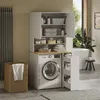 Waschmaschinenschrank Vicco Viktor Weiß/Artisan-Eiche 93.6 Produktbild-Vorschau 6