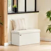 SONGMICS Sitzhocker mit Stauraum, klappbare Sitzbank, 38 x Produktbild-Vorschau 2