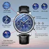 Watch Für Herren,Herrenuhren Leder Leuchtende Chronograph Produktbild-Vorschau 7