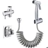 Handbrause für Toiletten, Edelstahl-Toilettenbrause-Set mit Produktbild-Vorschau 1