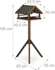 Mangeoire pour oiseaux Relaxdays avec support, toit Voir les images du produit 4