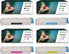 A collage of four toner cartridge boxes and their corresponding toner cartridges, each featuring a chameleon image. Anteprima dell’immagine prodotto