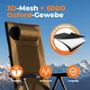 Klappbarer Campingstuhl mit 3D-Mesh-Polsterung – leichter Produktbild-Vorschau 6