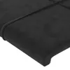 Kopfteil mit Ohren Schwarz 83x16x78/88 cm Samt Produktbild-Vorschau 5