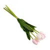 künstlicher Tulpen-Strauß rosa 4 Bündel Kunstpflanze Tulpe Produktbild-Vorschau 2